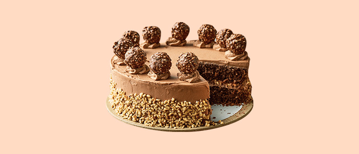 Ferrero Temptation Grand Fudge Cake 
