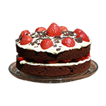 Red Strawberry Grand Fudge Cake 