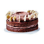 Bananaberry Chocalicious Grand Fudge Cake 