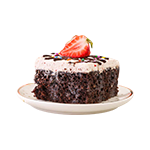 Strawberry Magic Grand Fudge Cake 