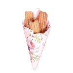 Loaded Red Strawberry Churros 