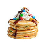 M & M Delight Pancake Stack 
