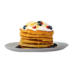 Bananaberry Chocalicious Pancake Stack 