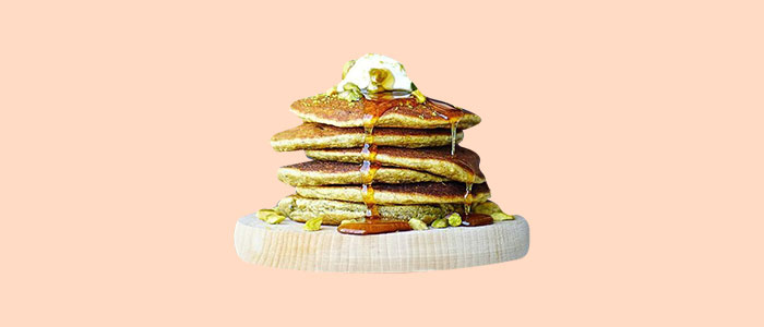 The Grand Pistachio Pancake Stack 