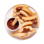 Churros With Chocolate Sauce 