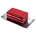 1 Scoop Of Red Velvet Cake Slice 