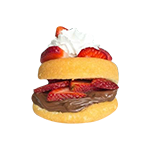 Caramel Shortcake With Strawberry Nutella 
